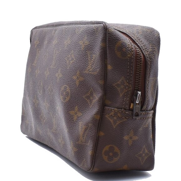 LOUIS VUITTON Trousse Toilette 28 Clutch Hand Bag Monogram Brown - Picture 2 of 14